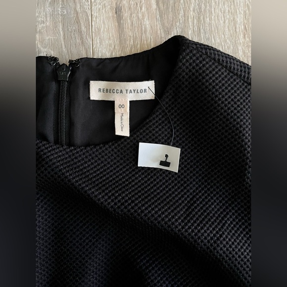 Rebecca Taylor Black Mini Dress - Picture 3 of 11